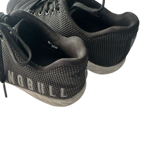 NoBull Canvas Trainer Black Low Top Lace Up Crossfit women’s 8 reflective shoe - Picture 3 of 9